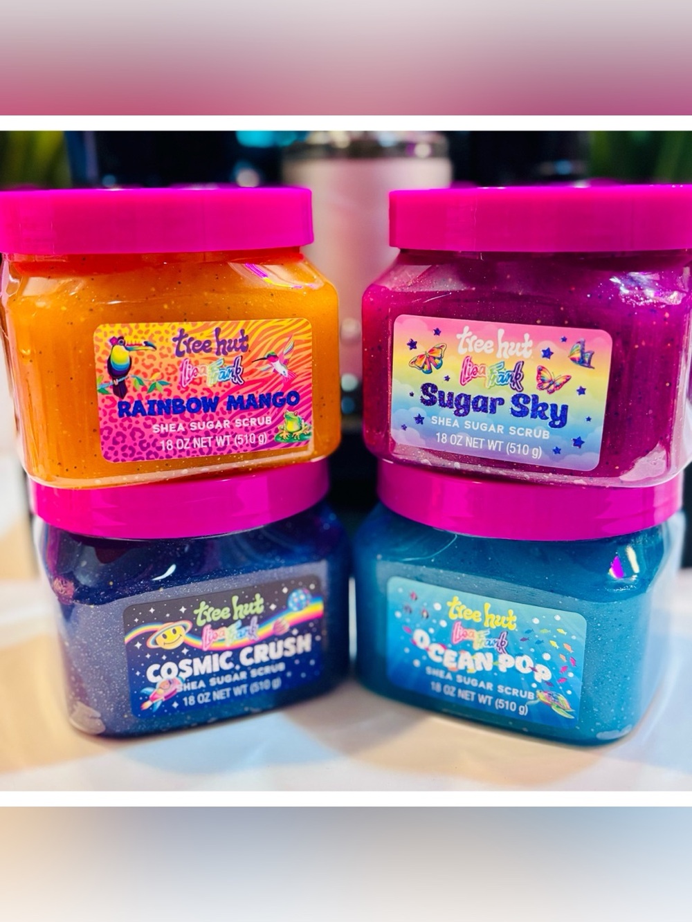 Lisa Frank x Tree Hut Body Scrubs x 4